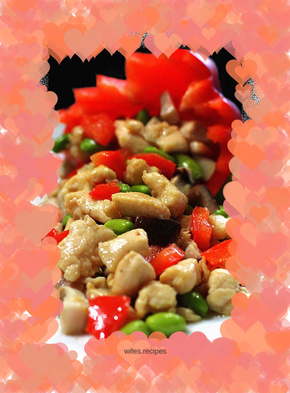 Colorful chicken breast