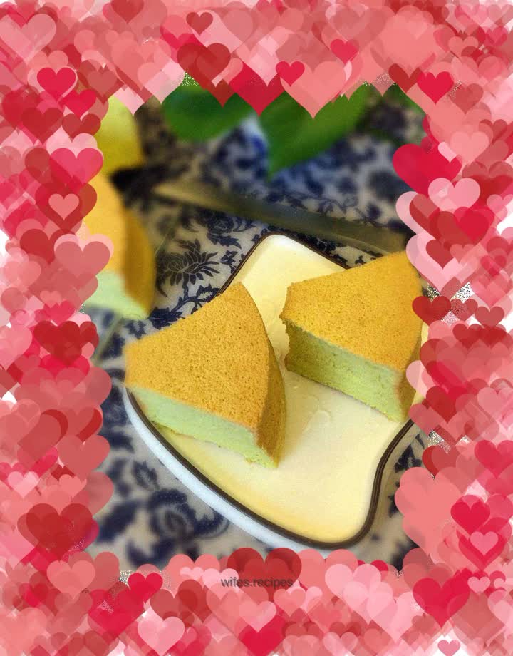 Spinach 8-inch chiffon cake