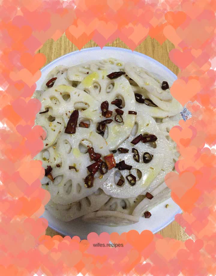 Spicy lotus root slices