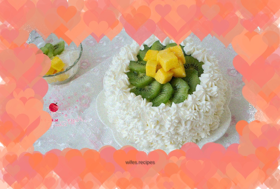 Cream Fruit Layer Cake