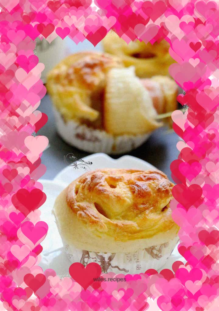 Cheese Bacon Brown Wheat Buns