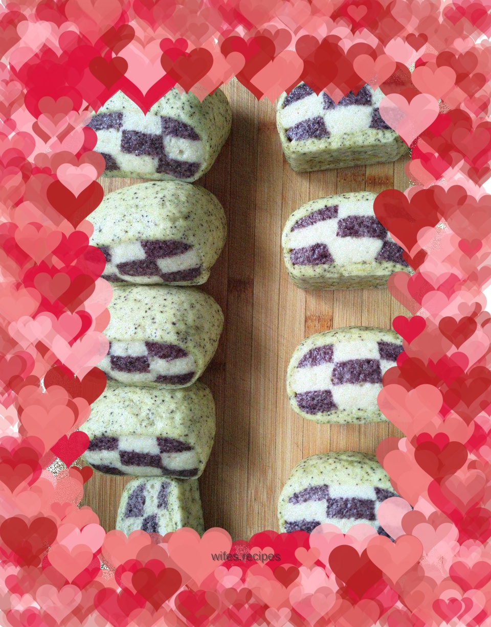 Checkerboard Steamed Buns