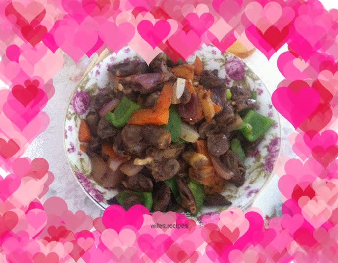 Cumin-fried chicken hearts