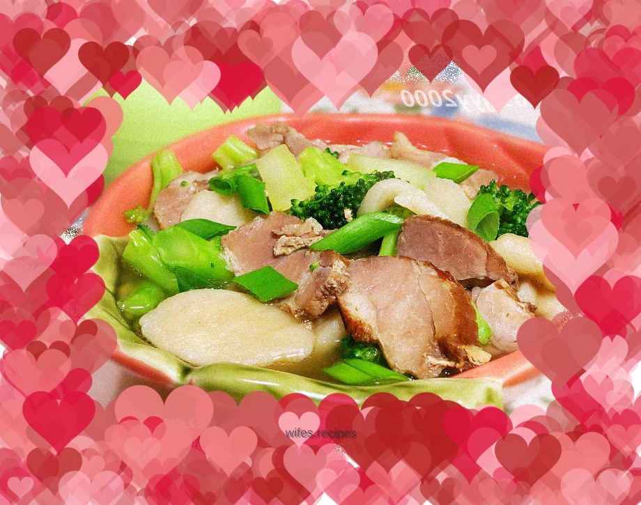 Barbecue pork noodles