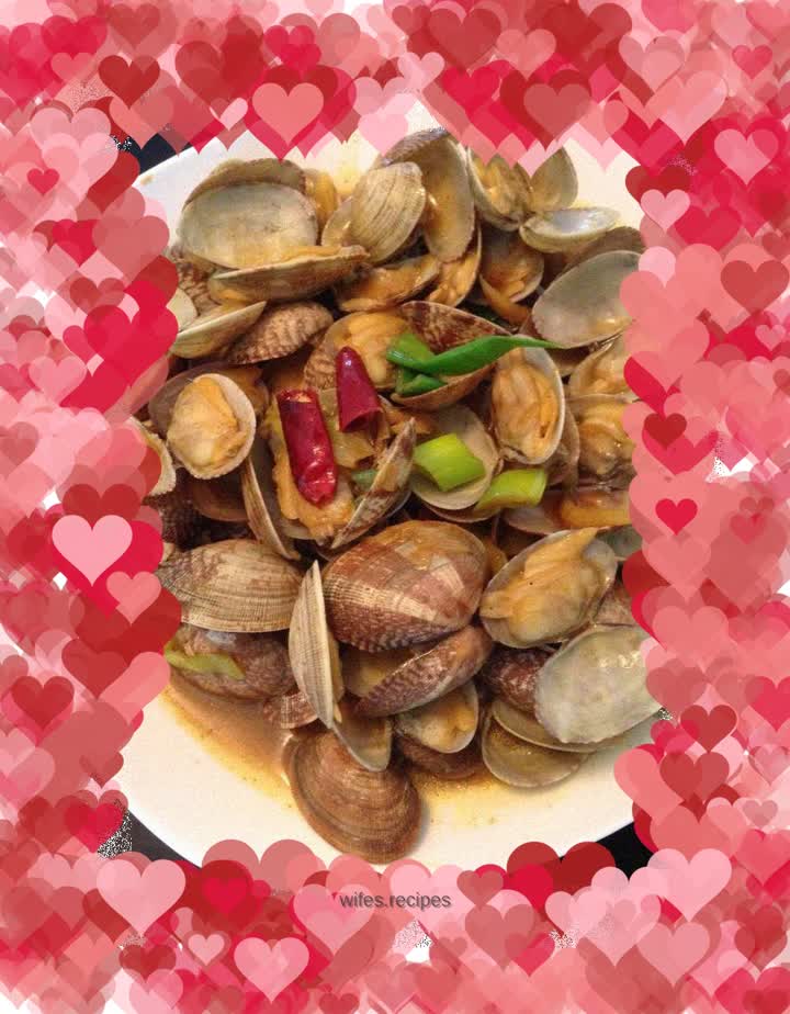 Curry-flavored popcorn clams