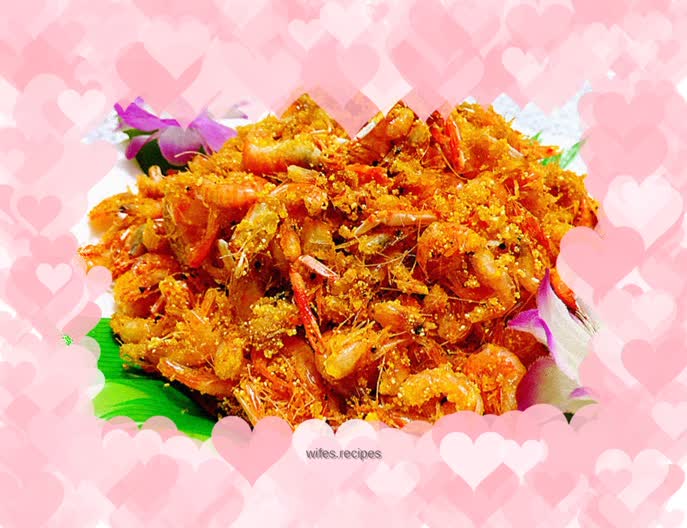 Crispy fried golden shrimp