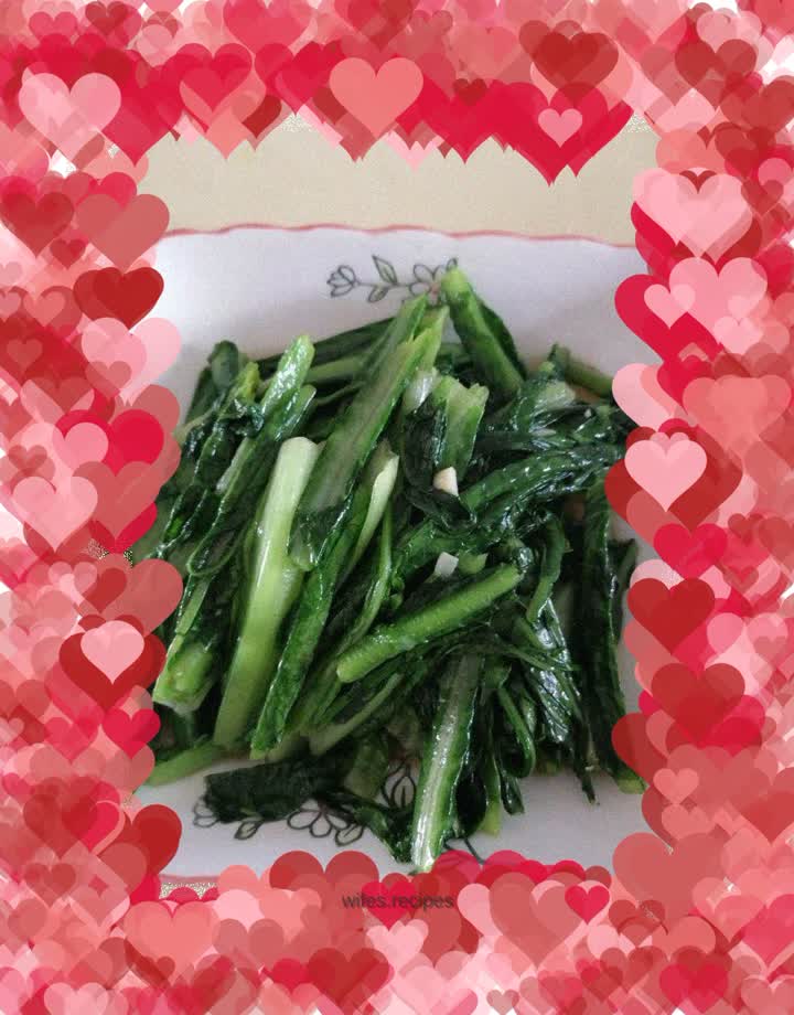 Vegetarian stir-fried lettuce