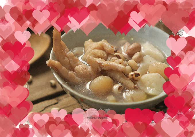 Yam, Peanut, Eyebrows, Beans and Chicken Feet Soup