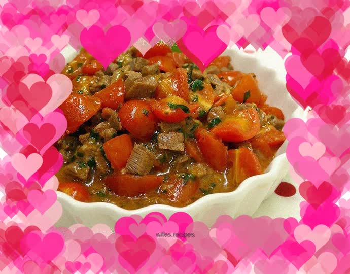 Diced Beef with Herbs and Tomatoes ★Kou Kou Steak 9