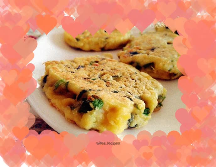 Bean dregs vegetable cake