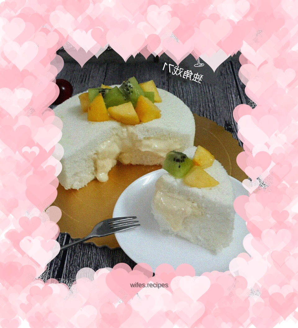 Liquid angel food cake