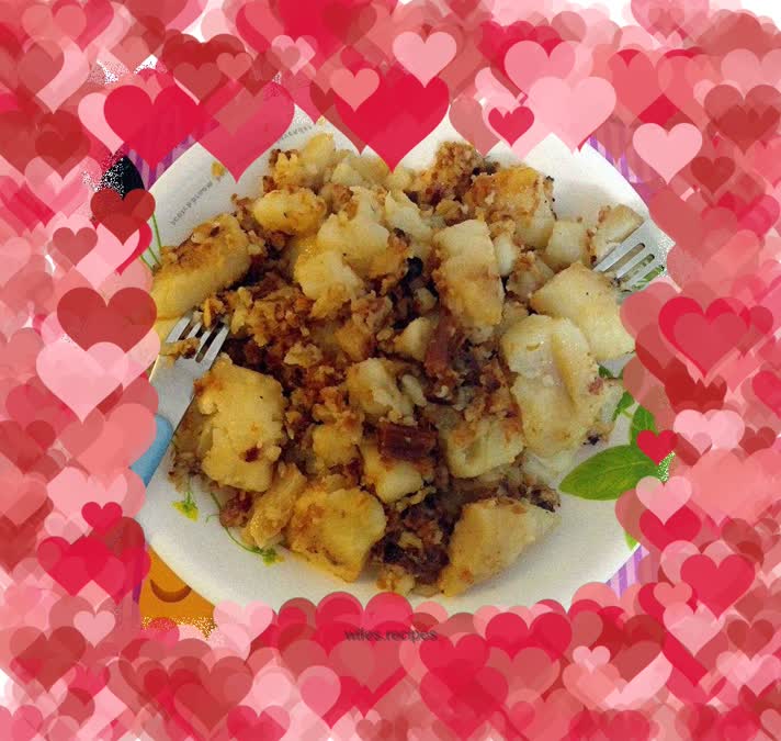 Fried Carrot Cake with Yuanbei BBQ Sauce