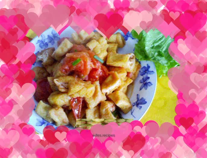 Tomato-roasted tofu fruit