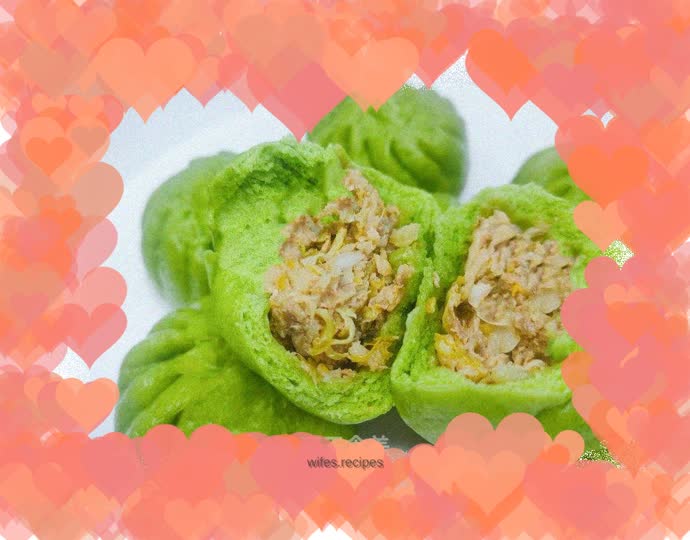 Vegetable juice buns