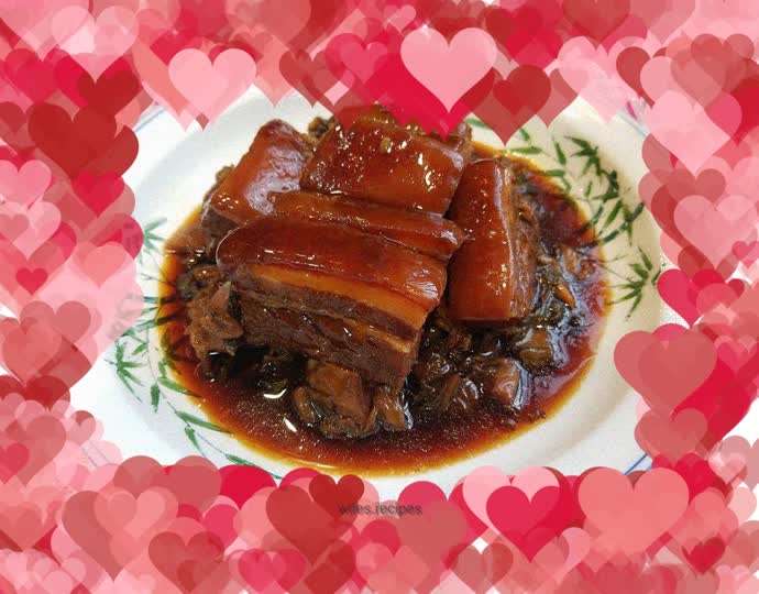 Braised pork with pickled vegetables