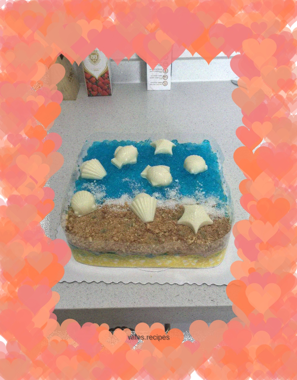 Rookie Ocean Heart Mousse Cake