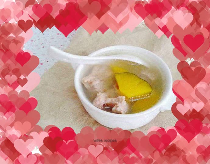 Pumpkin Lily Pork Ribs Soup