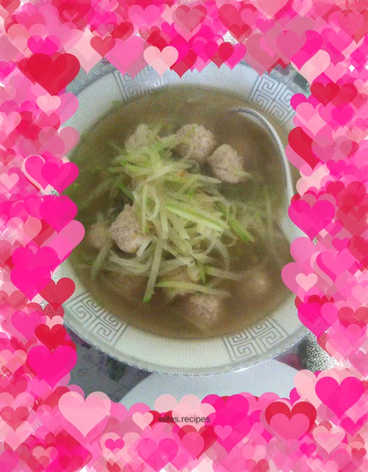 Carrot meatball soup