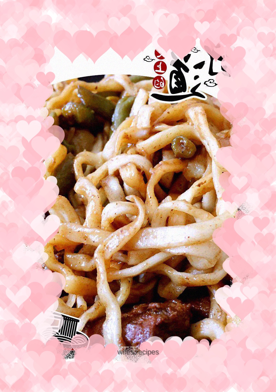 Braised Noodles with Sauce-flavored Pork Ribs