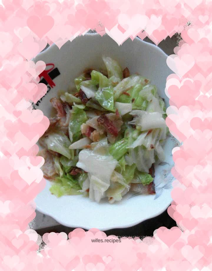 Hand-shredded cabbage