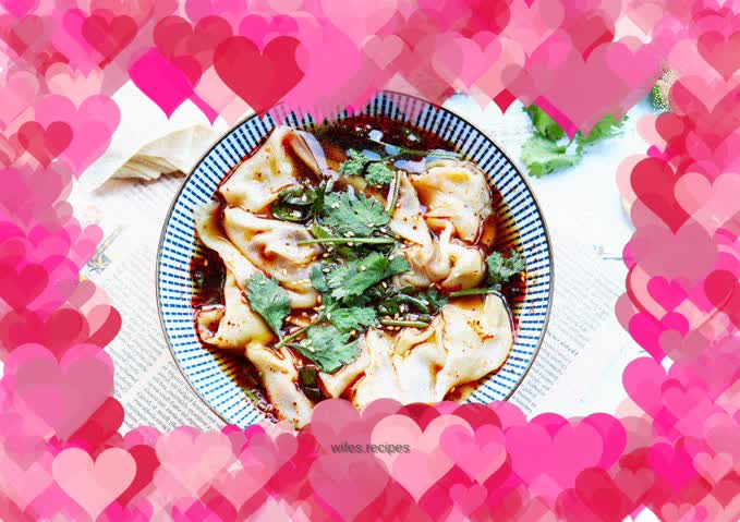 Hot and sour wontons