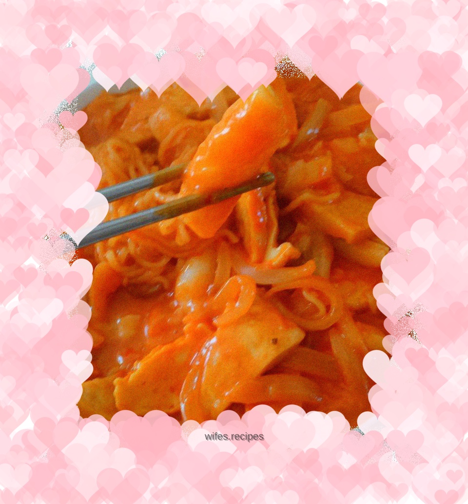 Simple fried rice cake