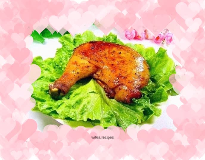 French black pepper grilled chicken legs