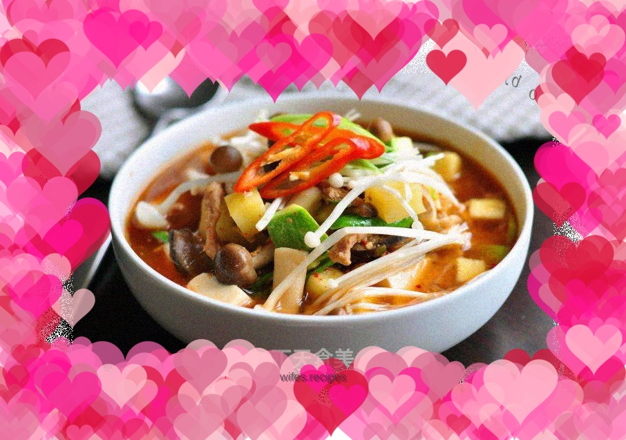 Korean soybean paste soup