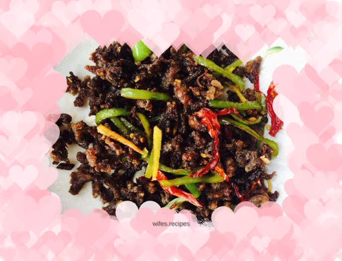 Stir-fried shredded beef