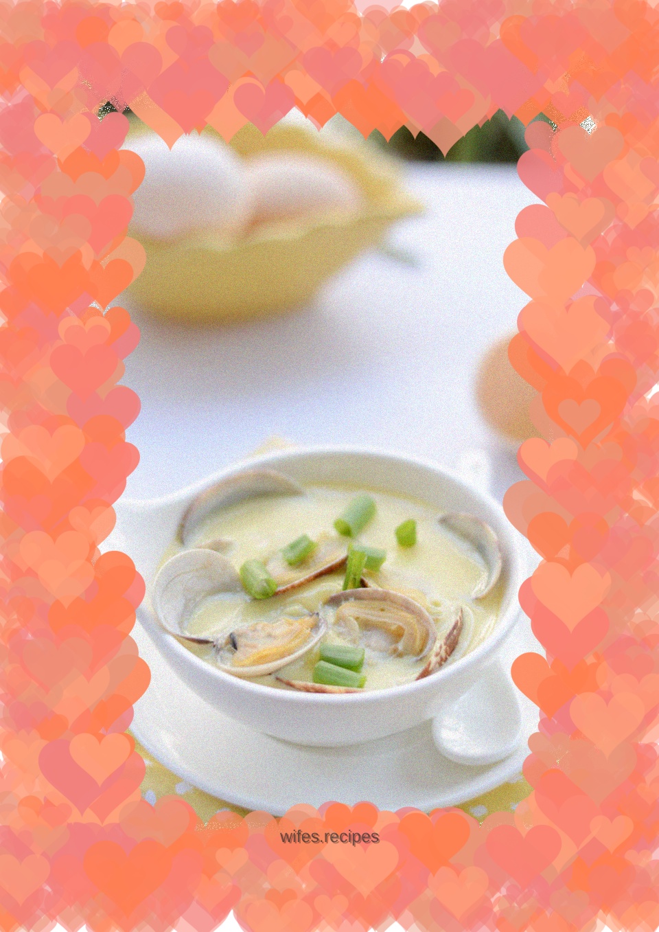 Put love into eggs---Stewed clams with eggs