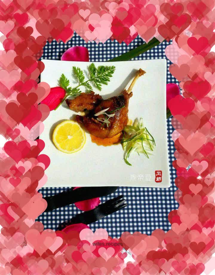 Valentine's Day Red Wine Duck Leg