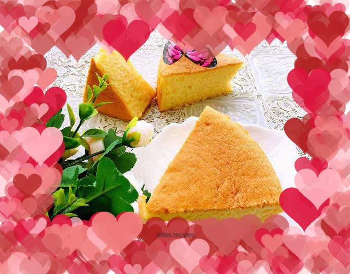 Eight-inch duck egg chiffon cake