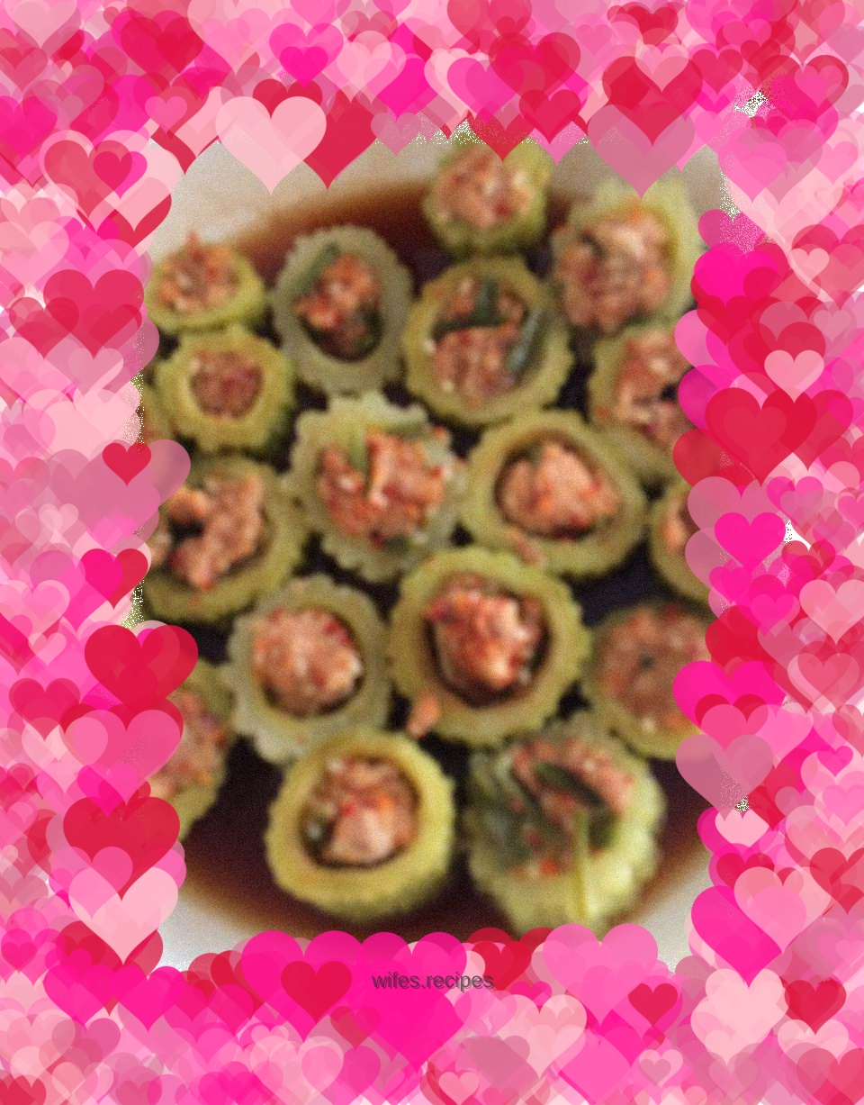 Bitter melon stuffed with meat