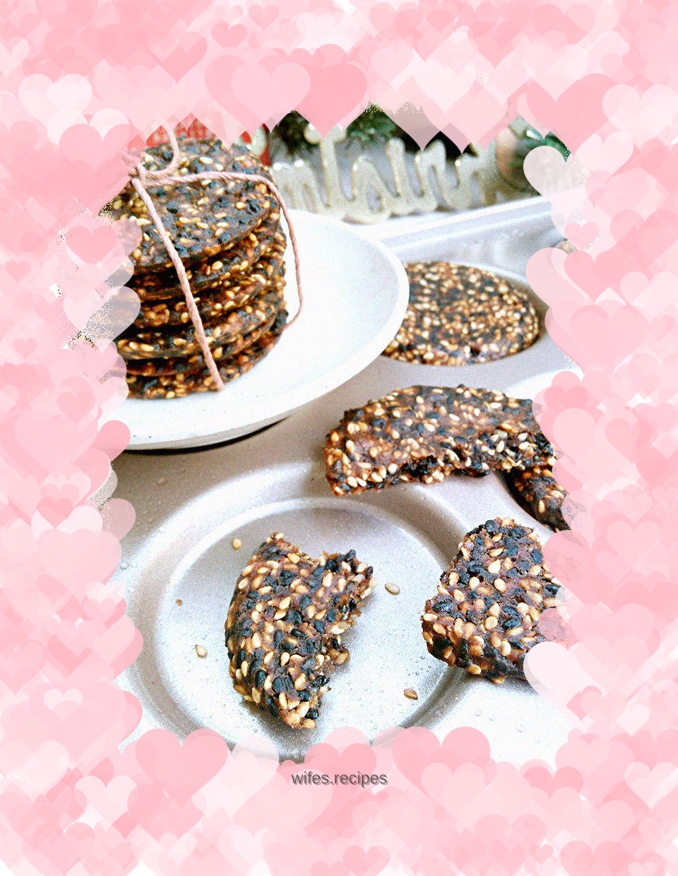 Zero cooking skills version of brown sugar and sesame-flavored pancakes