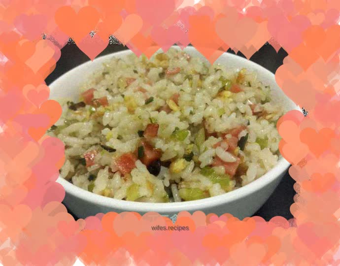 My son’s favorite – egg fried rice