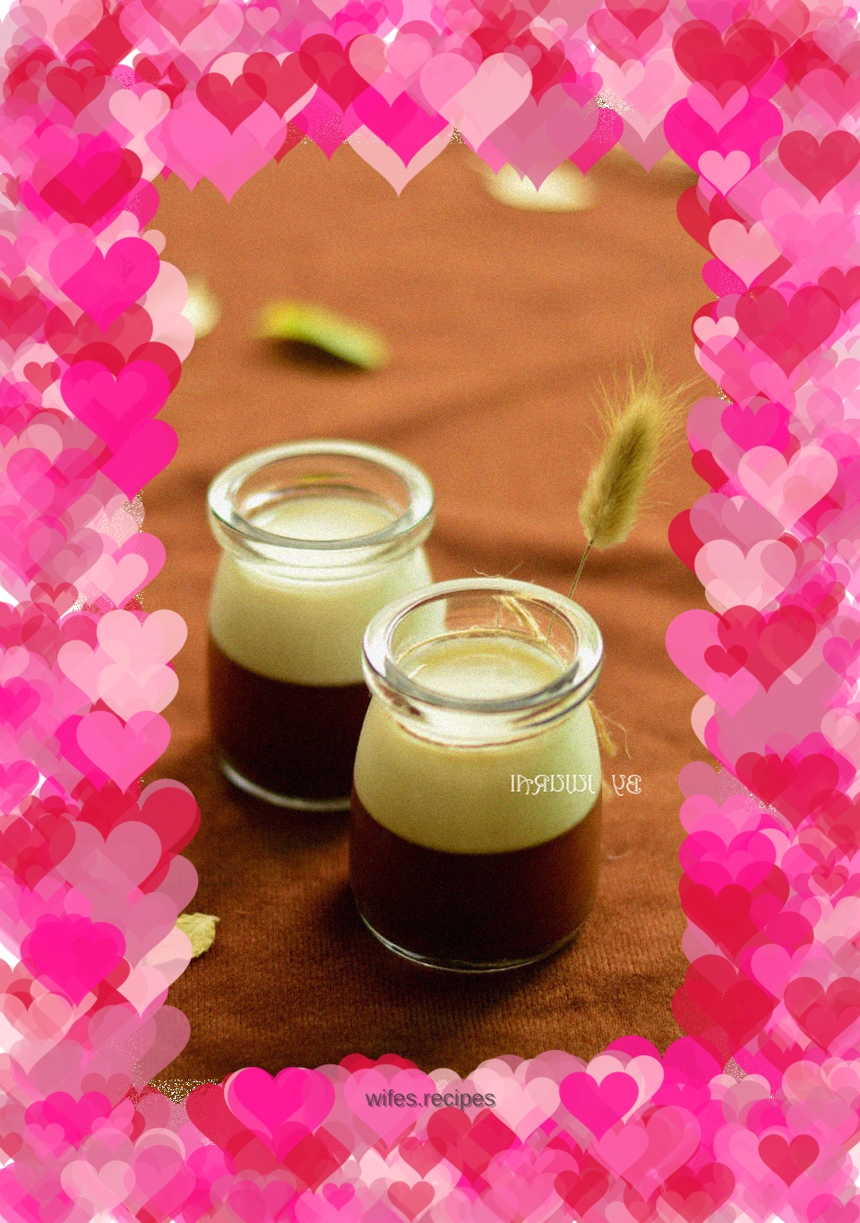 Cocoa milk pudding