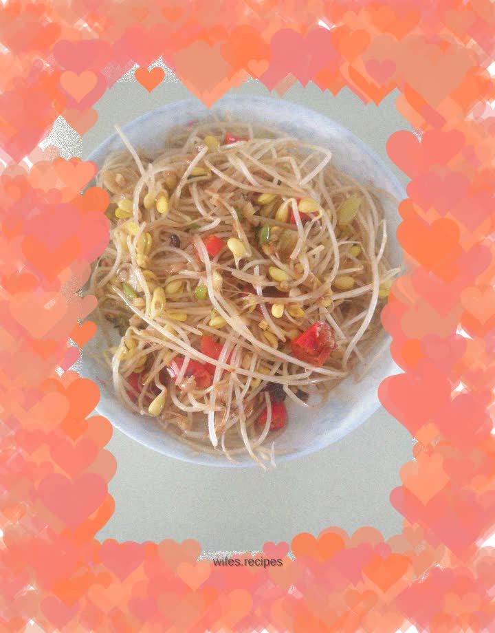 Vegetarian fried bean sprouts
