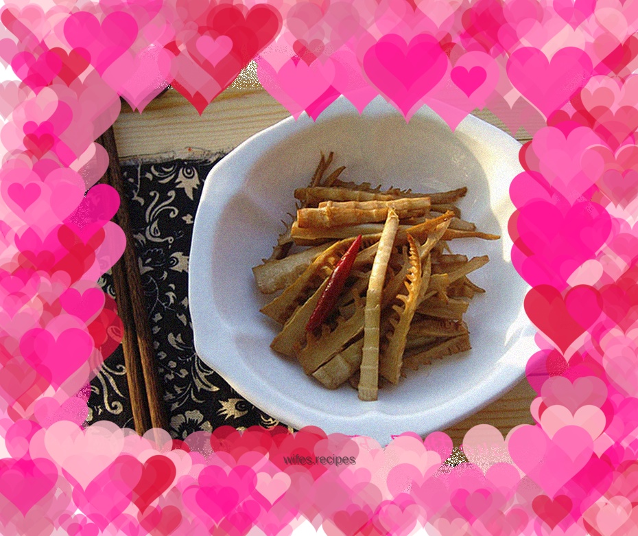 Braised bamboo shoots in oil