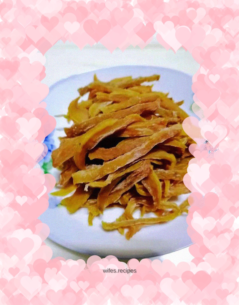 Homemade dried sweet potatoes