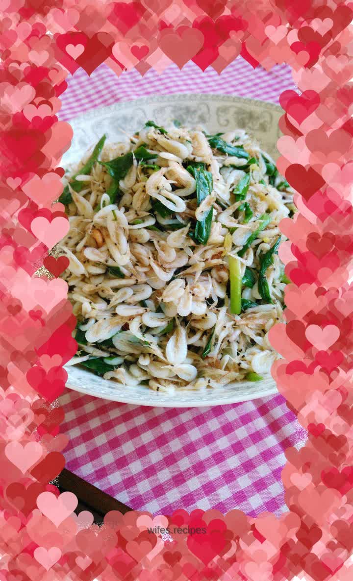 Extremely delicious~~~Fried shrimps and leeks