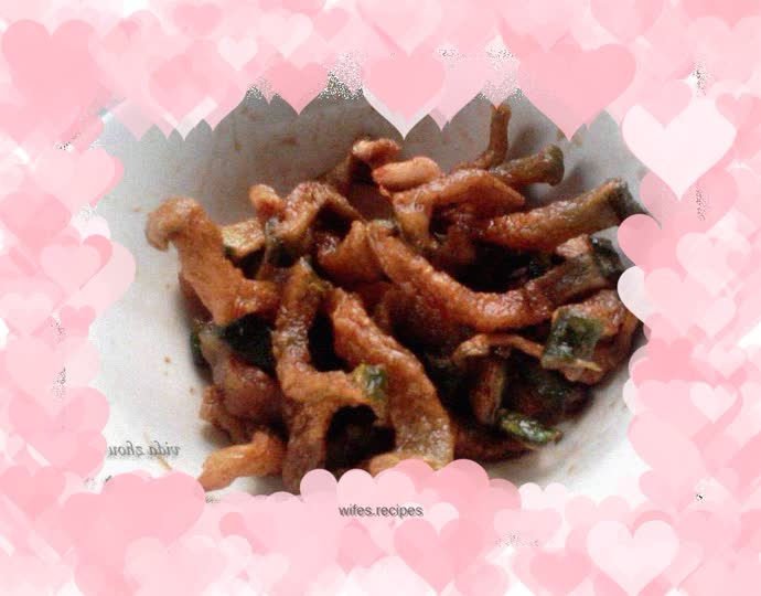 Pickled radish strips