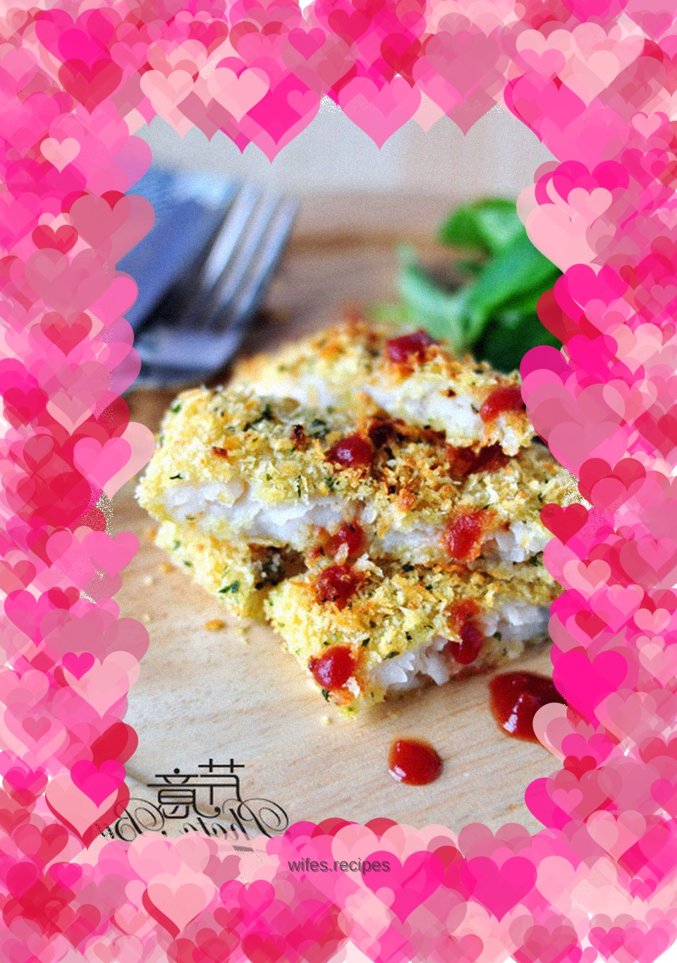 Crispy grilled fish fillet