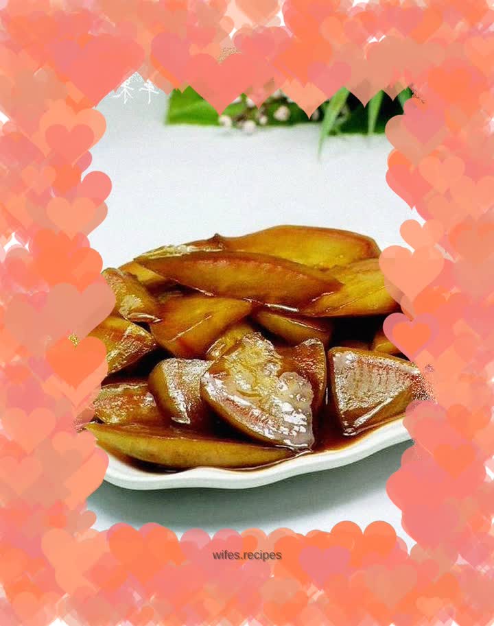 Braised radish in oyster sauce