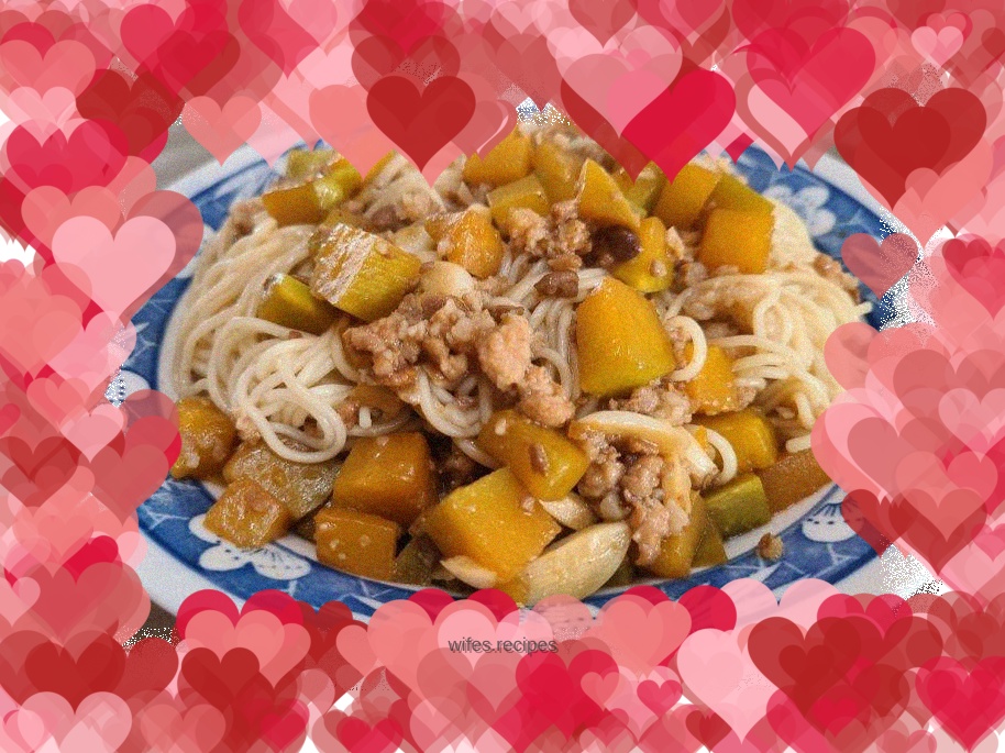 Pumpkin Minced Noodles