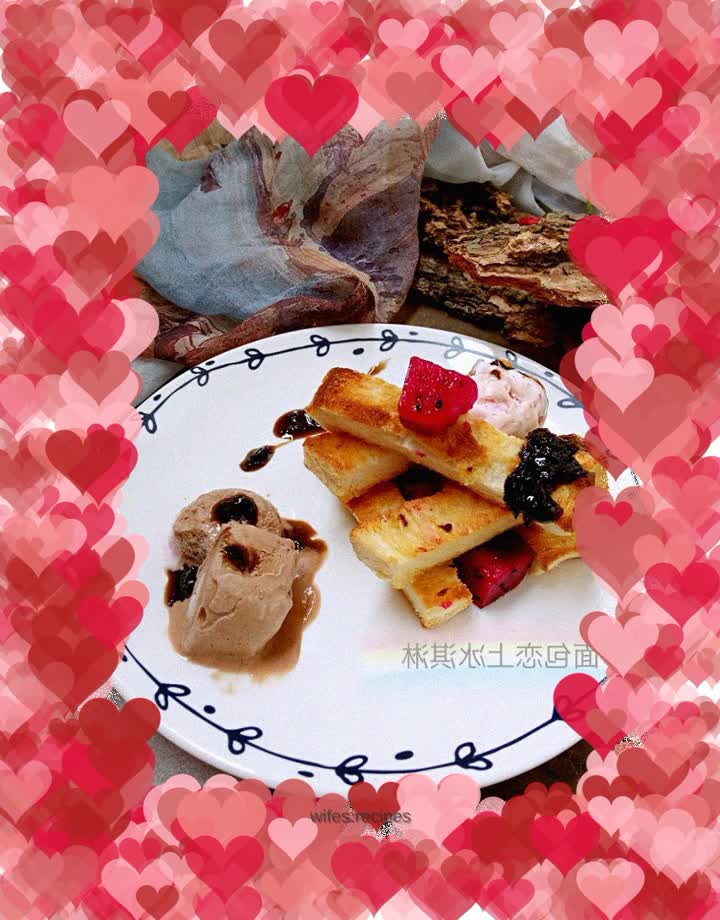 Bread falls in love with ice cream