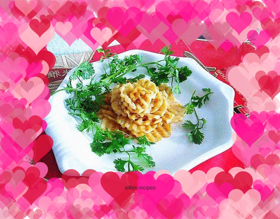 Pickled radish flowers