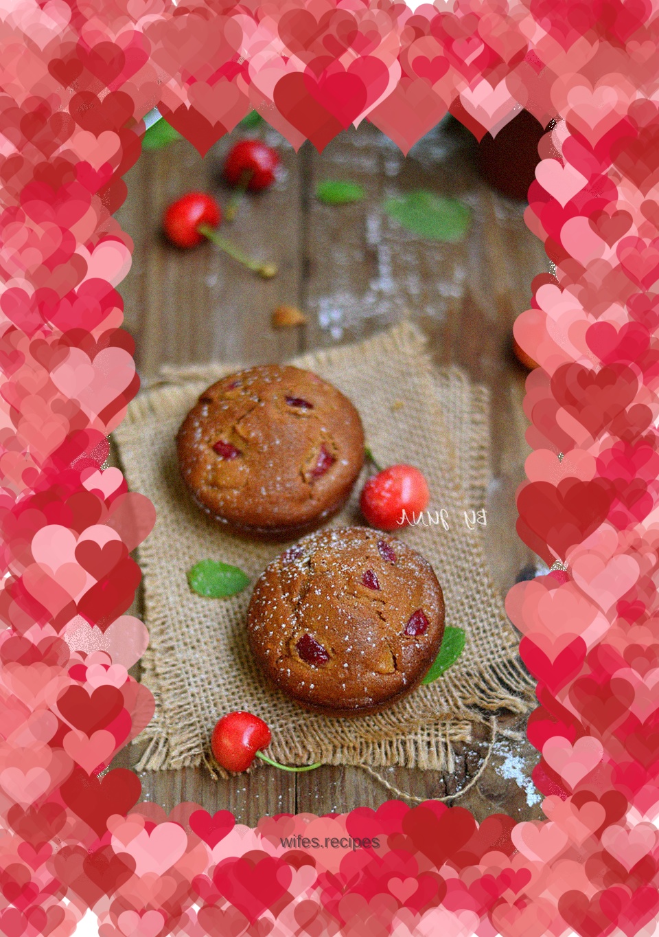 Brown Sugar Cherry Muffins