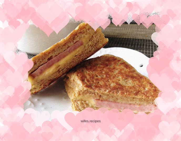 Quick Breakfast Western Toast (for one person)