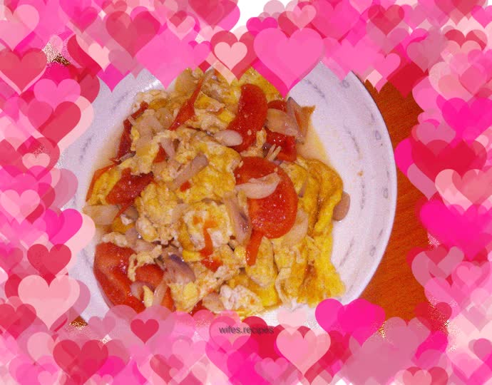 Tomato scrambled eggs