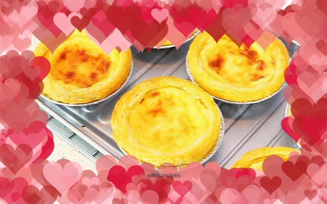 Crunchy egg tart